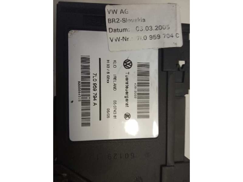 Recambio de motor elevalunas trasero derecho para porsche cayenne (typ 9pa) s referencia OEM IAM 7L0959704  