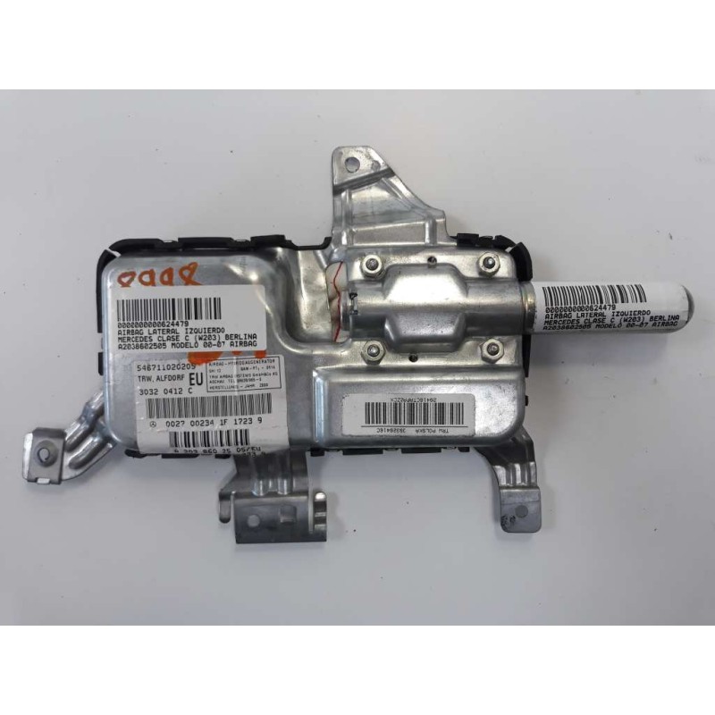 Recambio de airbag lateral izquierdo para mercedes-benz clase c (w203) berlina 200 cdi (203.004) referencia OEM IAM A2038602505 