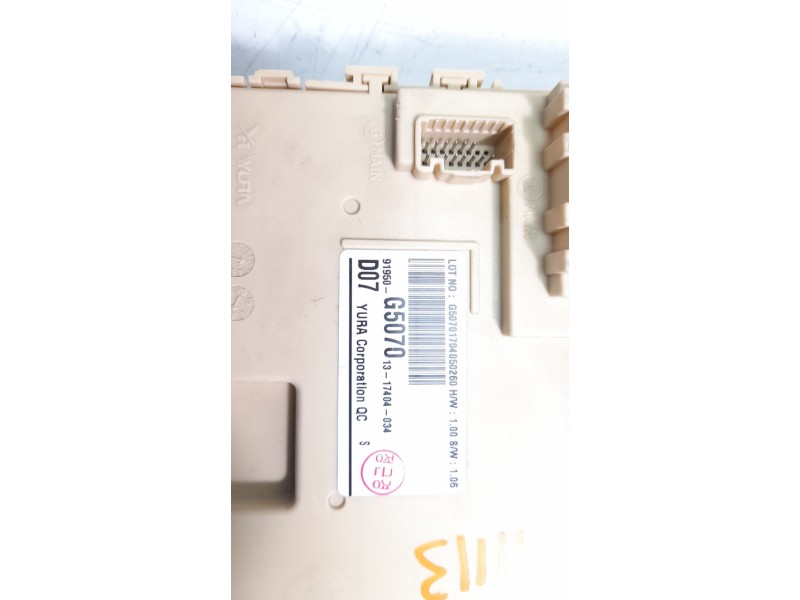 Recambio de caja reles / fusibles para kia niro referencia OEM IAM 91950G5070  