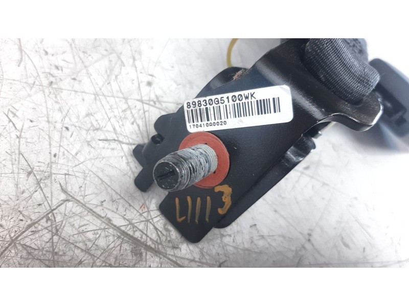 Recambio de cinturon seguridad delantero izquierdo para kia niro referencia OEM IAM 89830G5100WK  