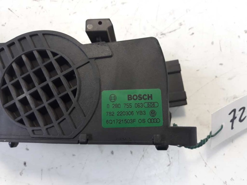 Recambio de potenciometro pedal para volkswagen polo (9n3) edition referencia OEM IAM 6Q1721503F 0280755063 