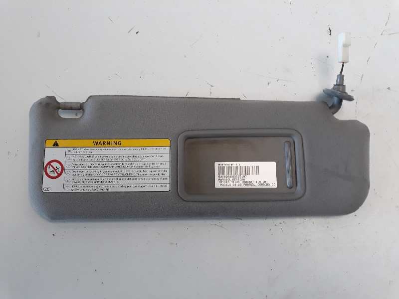 Recambio de parasol derecho para toyota prius (nhw20) 1.5 cat referencia OEM IAM   