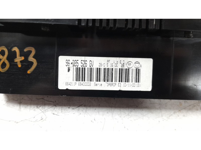 Recambio de mando climatizador para peugeot 607 (s1) básico referencia OEM IAM 96295526GV  