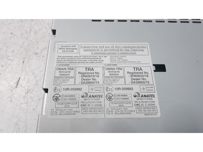 Recambio de sistema navegacion gps para dacia spring electric comfort referencia OEM IAM 281156622R  