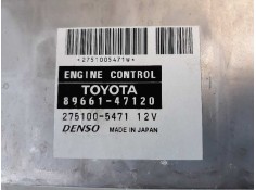 Recambio de centralita motor uce para toyota prius (nhw20) 1.5 cat referencia OEM IAM 8966147120 2751005471  2