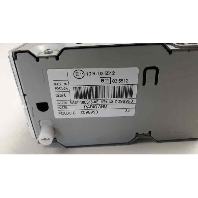 Recambio de sistema audio / radio cd para ford fiesta (cb1) 1.4 tdci cat referencia OEM IAM AA6T18C815AE  