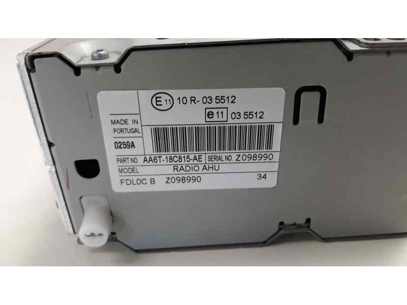 Recambio de sistema audio / radio cd para ford fiesta (cb1) 1.4 tdci cat referencia OEM IAM AA6T18C815AE  