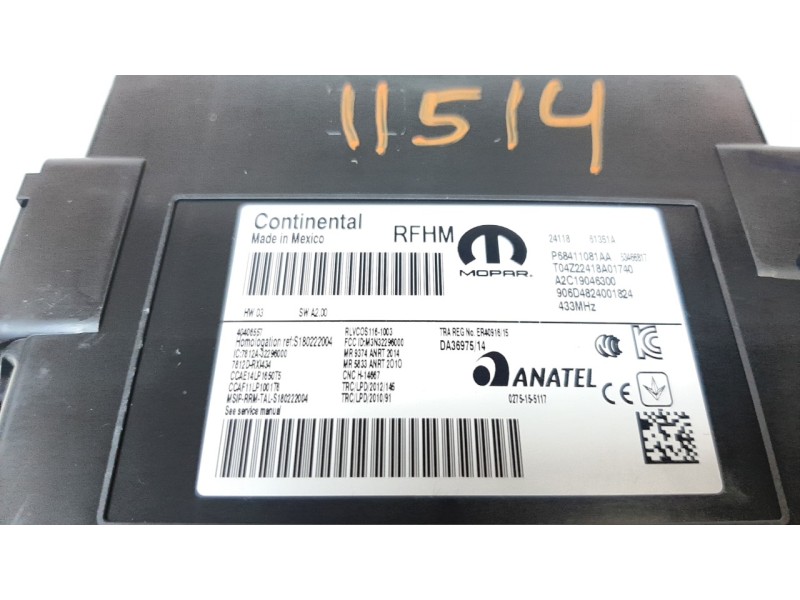 Recambio de modulo electronico para jeep compass ii 1.4 m-air cat referencia OEM IAM 68411081AA  