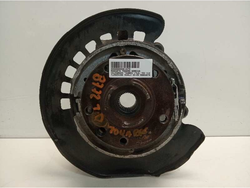 Recambio de mangueta trasera derecha para volkswagen touareg (7la) tdi v10 referencia OEM IAM 7L0505436B  