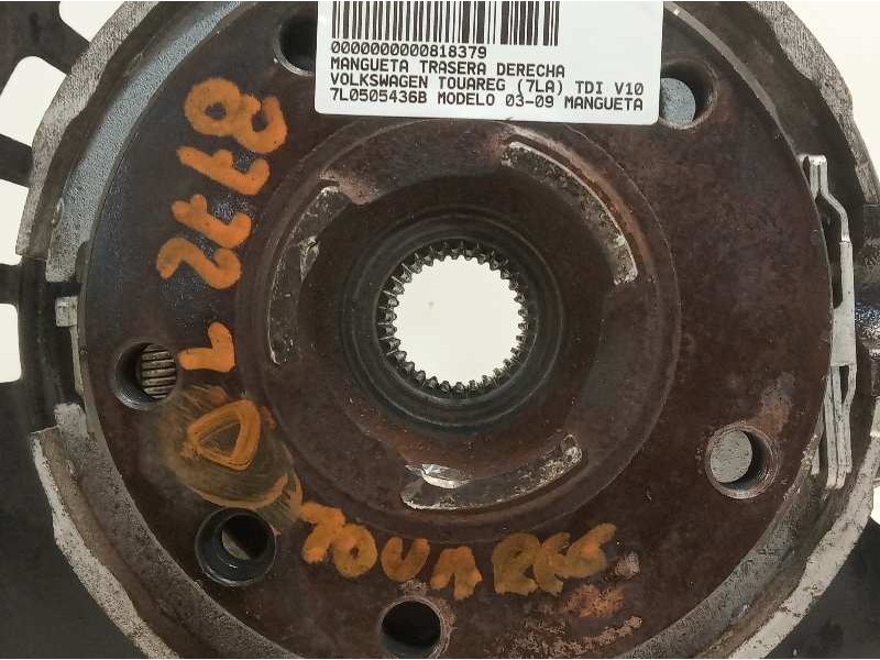 Recambio de mangueta trasera derecha para volkswagen touareg (7la) tdi v10 referencia OEM IAM 7L0505436B  