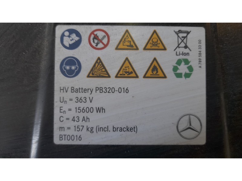 Recambio de bateria para mercedes-benz clase a berlina (bm 177) a 250 e (177.186) referencia OEM IAM A1773401500 A1779022717 A24