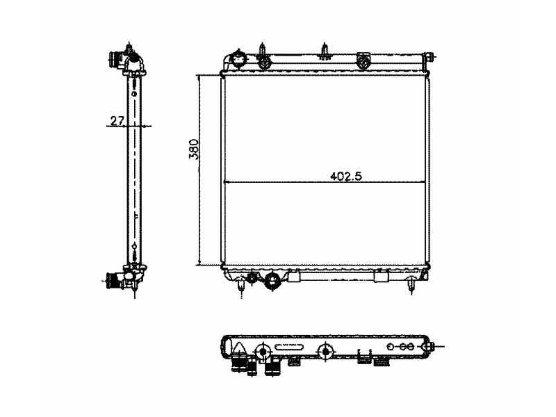 Recambio de radiador agua para citroen c3 referencia OEM IAM 1330C1 50447 