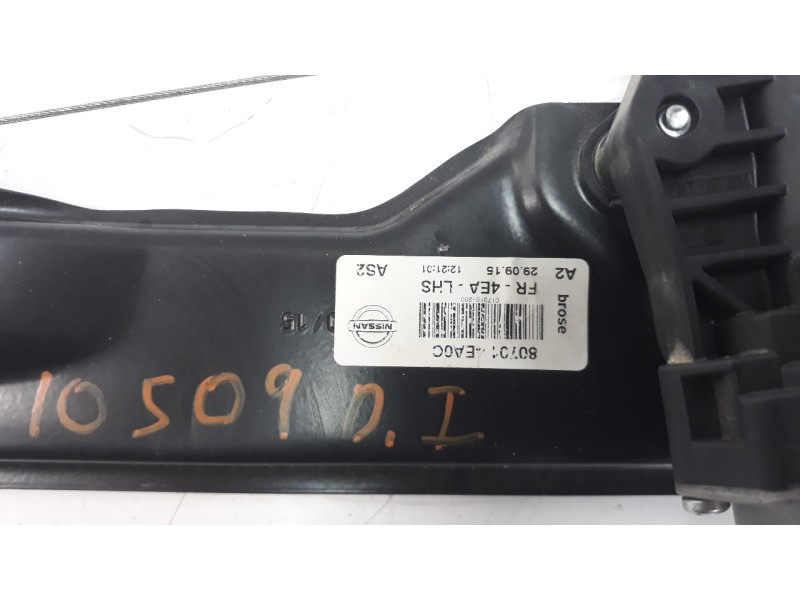 Recambio de elevalunas delantero izquierdo para nissan qashqai (j11) 1.5 dci cat referencia OEM IAM 827014EA0A  115241