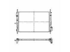 Recambio de radiador agua para ford mondeo berlina (ge) 2.0 16v di td cat referencia OEM IAM 1114766 509641  2