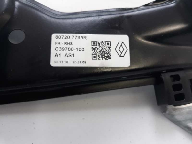 Recambio de elevalunas delantero derecho para renault kadjar zen referencia OEM IAM 807207795R  