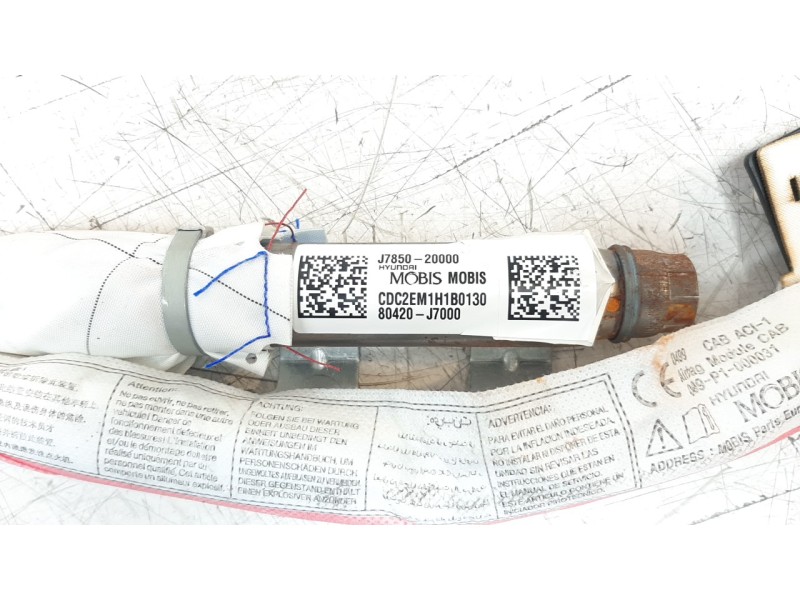 Recambio de airbag cortina delantero derecho para kia ceed 1.4 tgdi cat referencia OEM IAM 80420J7000  