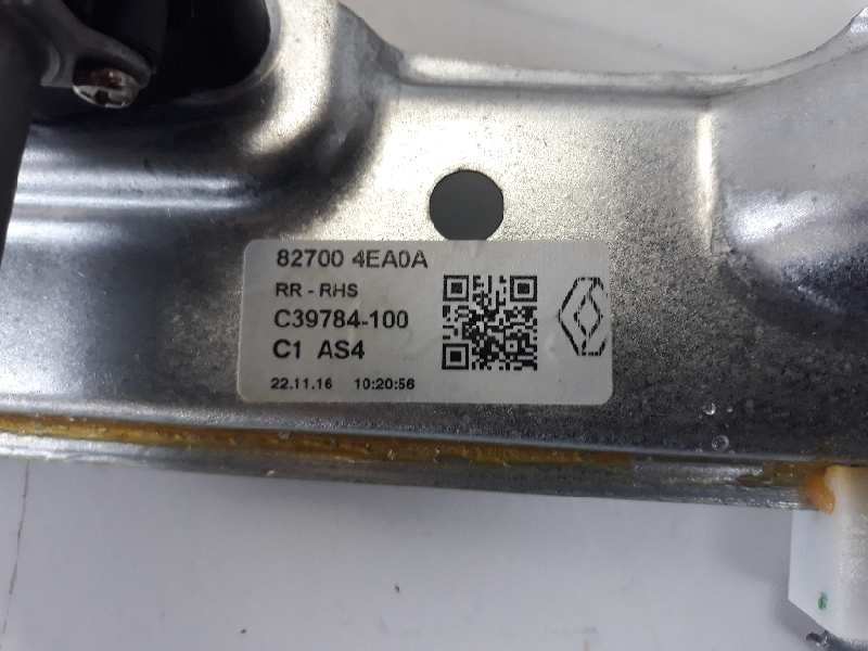 Recambio de elevalunas trasero derecho para renault kadjar zen referencia OEM IAM 827004EA0A  