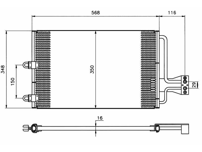 Recambio de condensador / radiador aire acondicionado para citroen xantia berlina 2.0 hdi cat (rhy / dw10td) referencia OEM IAM 