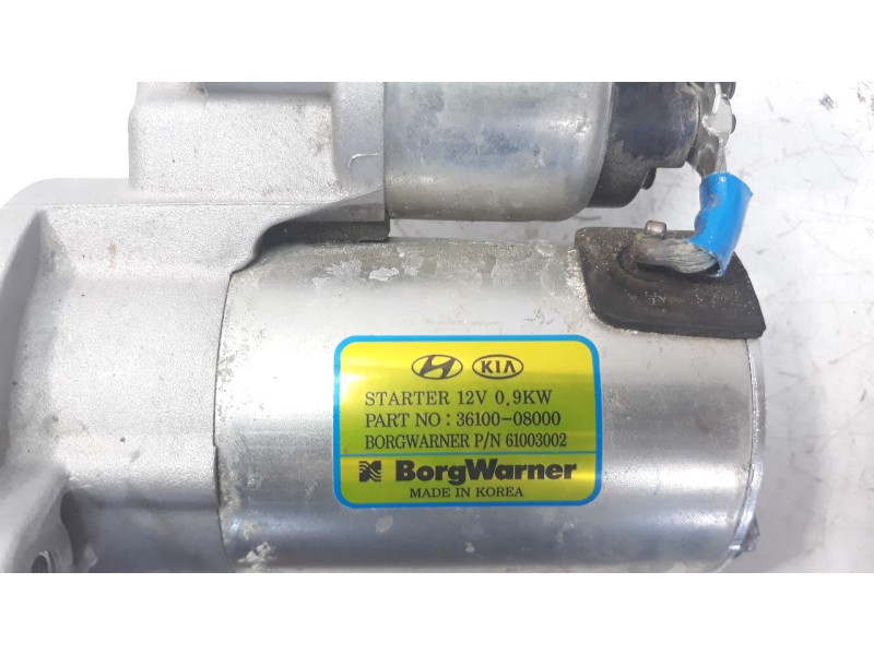 Recambio de motor arranque para kia ceed 1.4 tgdi cat referencia OEM IAM 361000800  