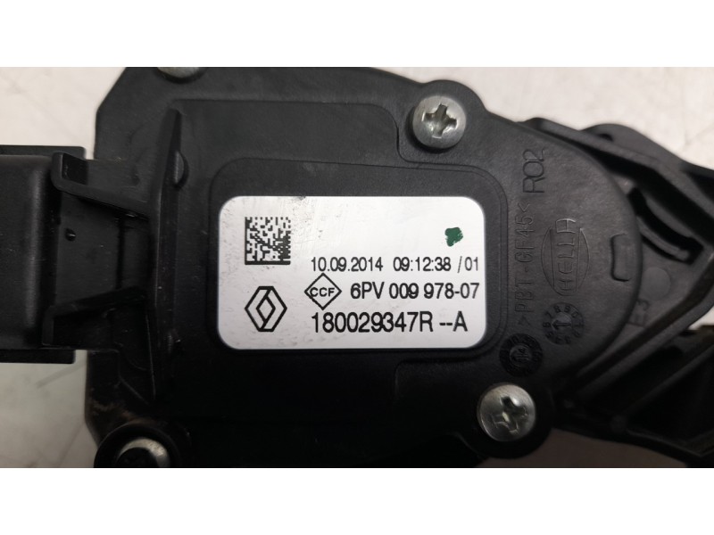 Recambio de potenciometro pedal para renault captur 1.5 dci diesel fap energy referencia OEM IAM 180029347R  