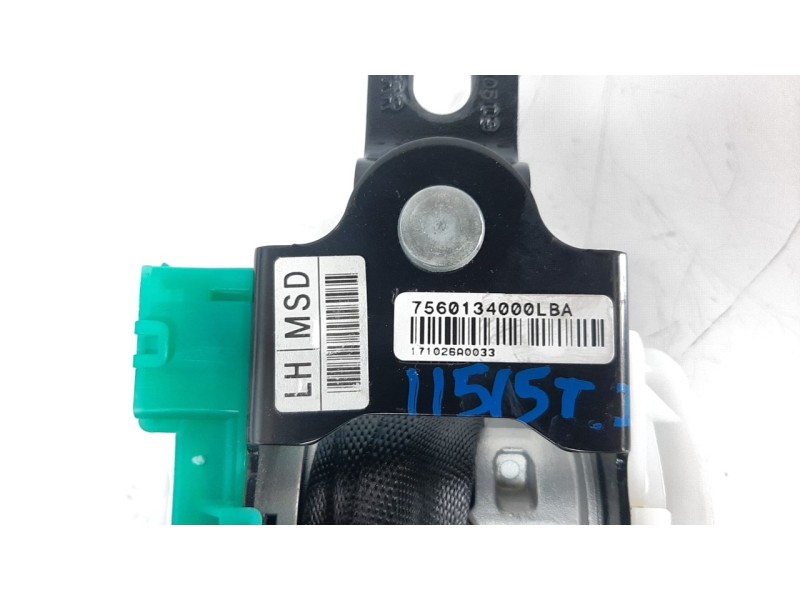 Recambio de cinturon seguridad trasero izquierdo para ssangyong korando 2.2 td cat referencia OEM IAM 7560134000LBA  