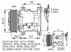 Recambio de compresor aire acondicionado para citroen berlingo 1.6 16v cat (nfu / tu5jp4) referencia OEM IAM 6189509160 32227  2
