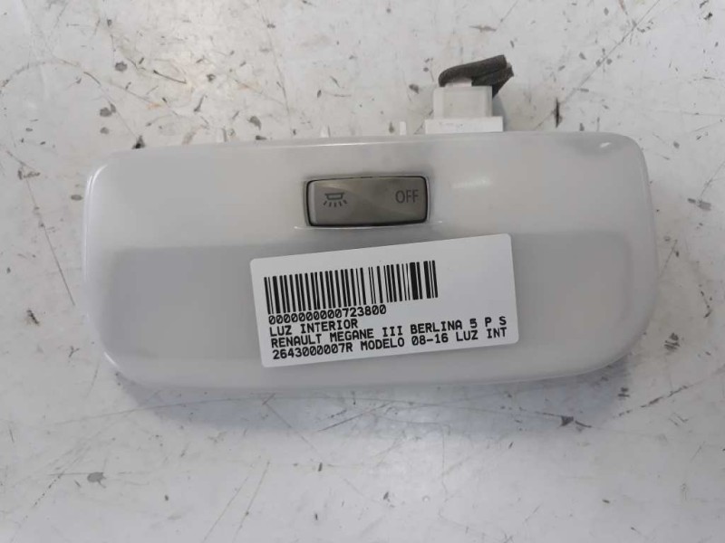 Recambio de luz interior para renault megane iii berlina 5 p style referencia OEM IAM 2643000007R  