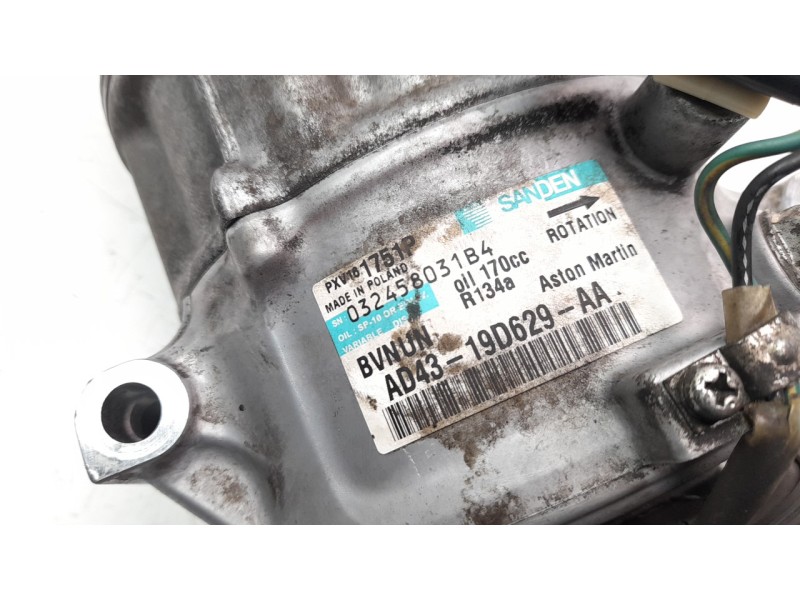 Recambio de compresor aire acondicionado para aston martin rapide 5.9 v12 cat referencia OEM IAM AD4319D629AA  
