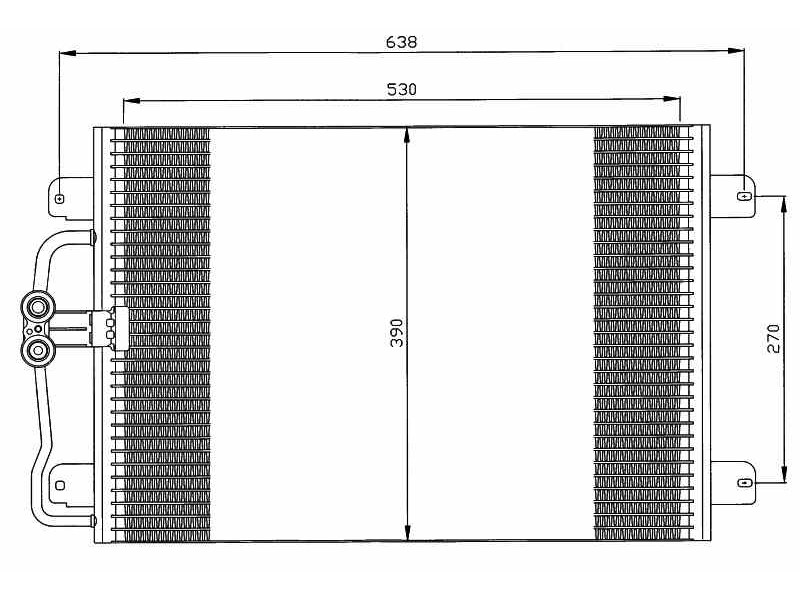Recambio de condensador / radiador aire acondicionado para renault megane i berlina hatchback (ba0) 1.9 dti diesel cat referenci