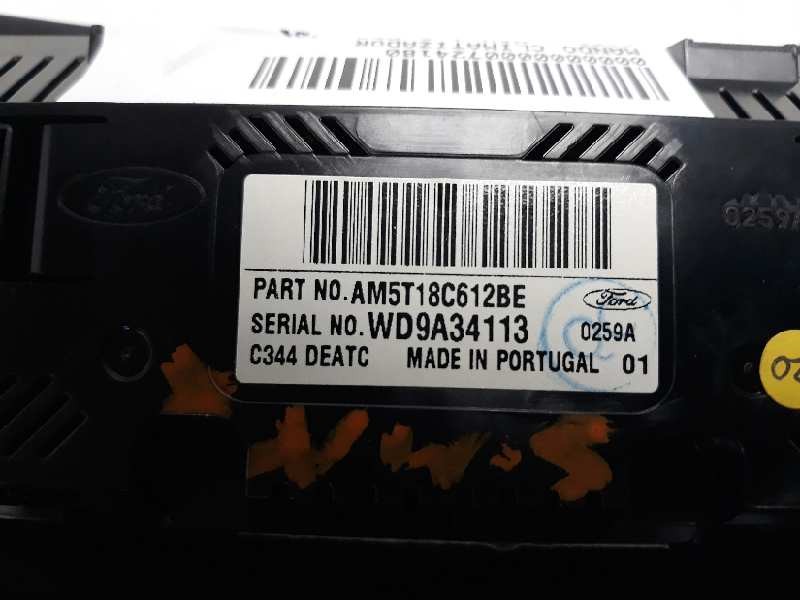 Recambio de mando climatizador para ford c-max 1.6 tdci cat referencia OEM IAM AM5T18C612BE WD9A34113 