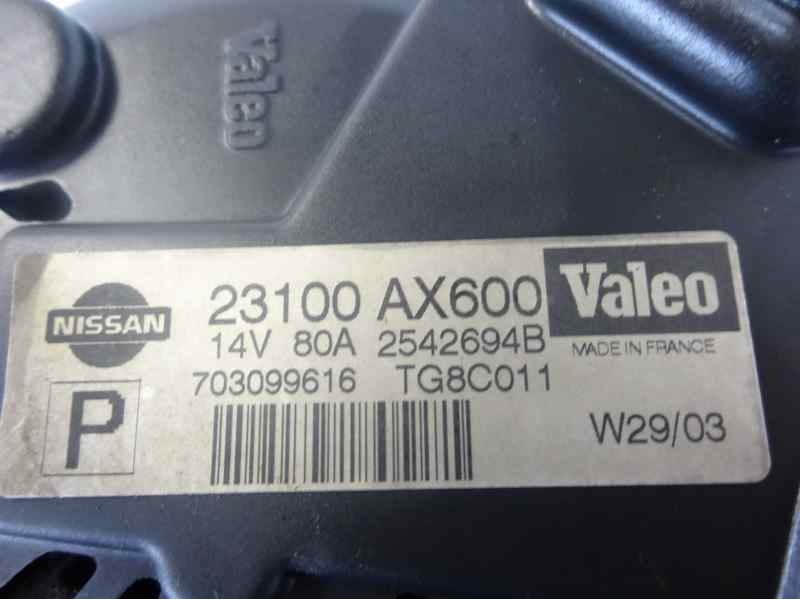 Recambio de alternador para nissan micra (k12e) acenta referencia OEM IAM 23100AX600 ALF401251 A14167